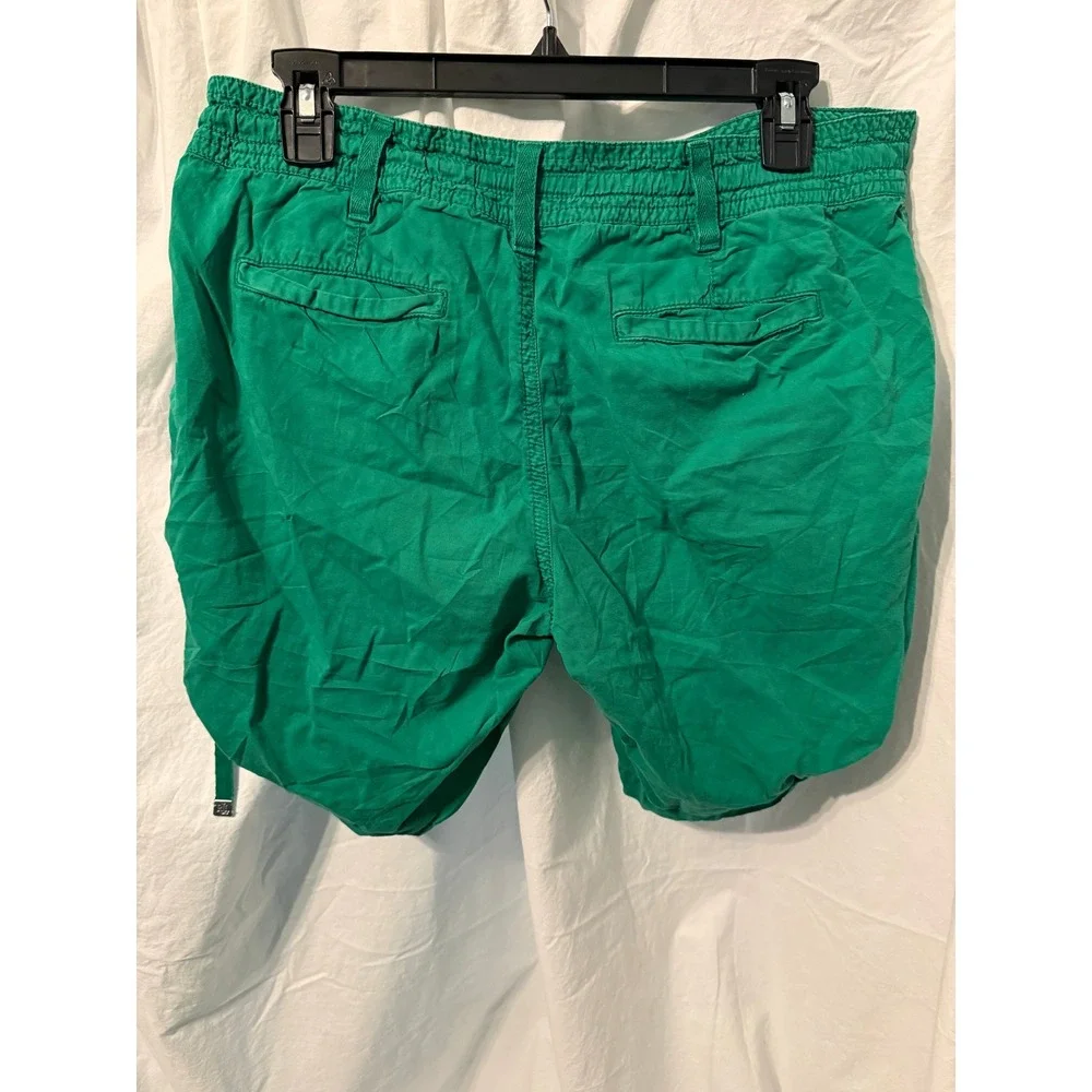 Lauren Ralph Lauren Green Cargo Shorts Womens 8 Cotton Drawstring Utility Summer